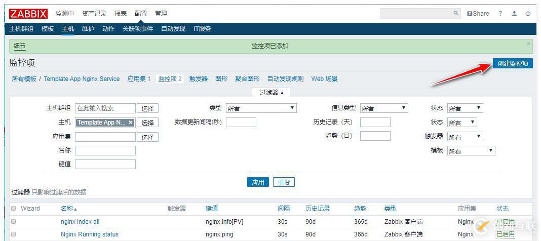 zabbix監(jiān)控redis、tomcat、Nginx