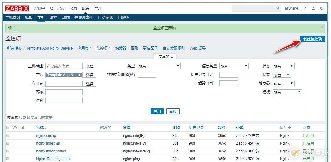 zabbix監(jiān)控redis、tomcat、Nginx