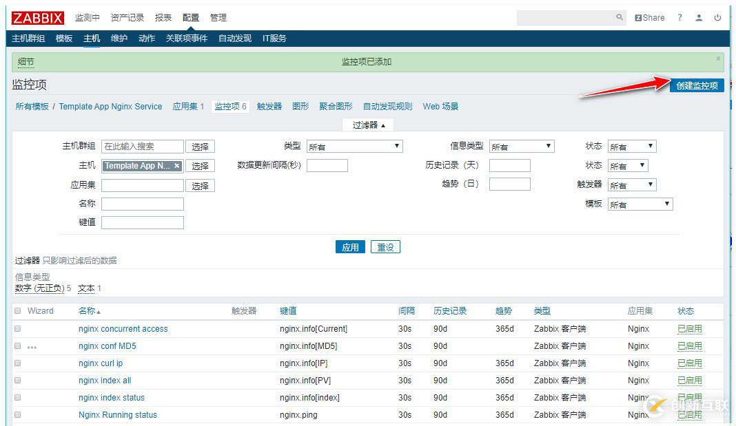 zabbix監(jiān)控redis、tomcat、Nginx