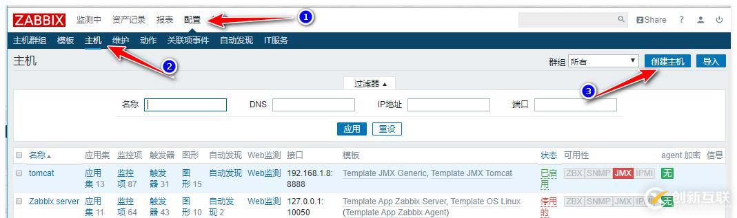 zabbix監(jiān)控redis、tomcat、Nginx