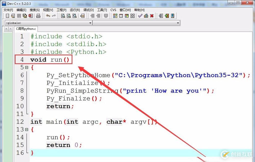 怎么在C語言項(xiàng)目中調(diào)用python