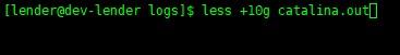 linux中l(wèi)ess命令的使用示例