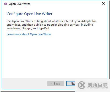 安裝和配置Open Live Writer