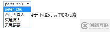 html中option標(biāo)簽如何使用