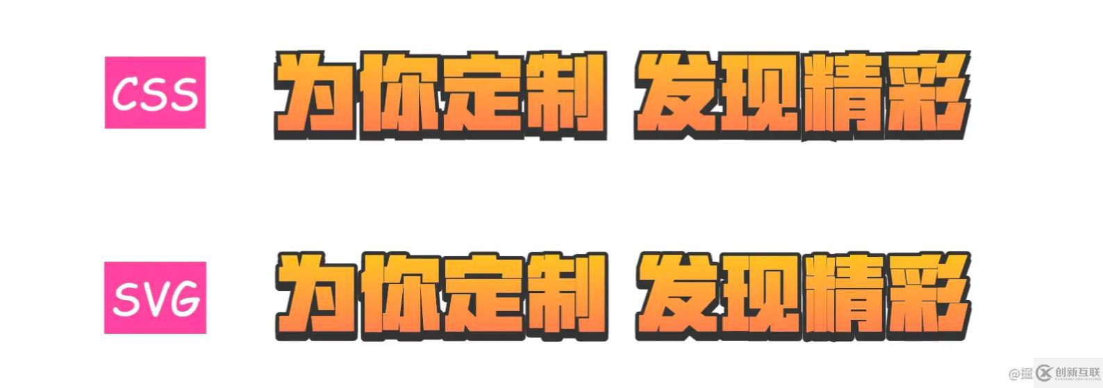 CSS和SVG如何給文字添加漸變、描邊、投影效果
