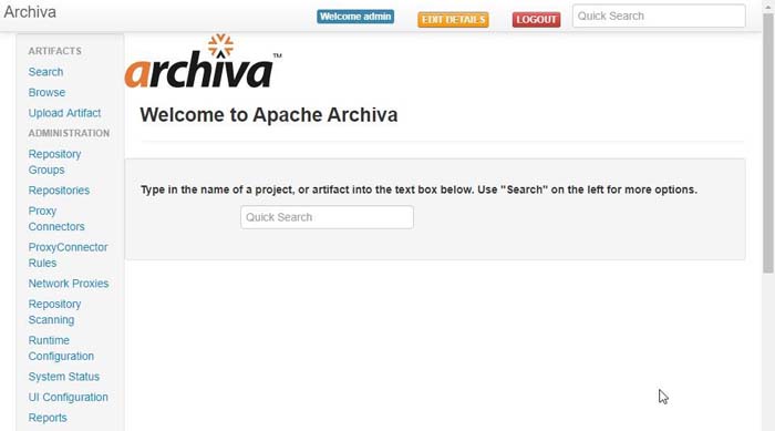 Linux 獨(dú)立啟動(dòng)方式安裝 Archiva