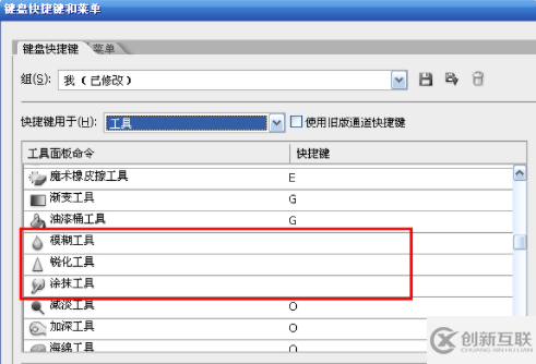 ps涂抹工具快捷鍵是什么