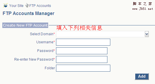Lunarpages主機(jī)中怎么創(chuàng)建FTP賬戶(hù)