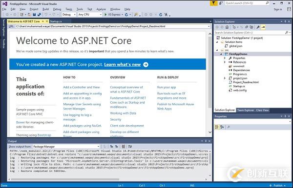 如何在ASP.NETCore中新建項(xiàng)目