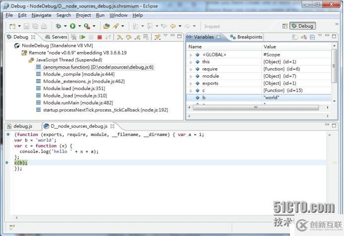 （四）、node.js對于程序的調(diào)試