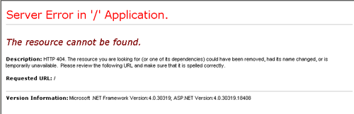 IIS7.0部署MVC4項(xiàng)目報404錯誤的解決方法